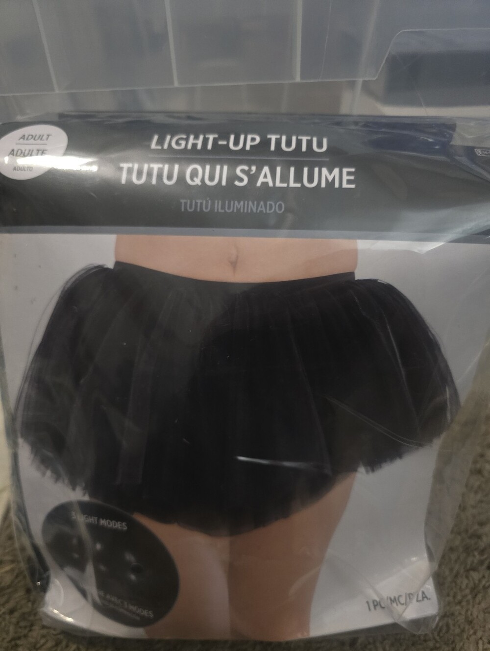 Leg Avenue Black Light-Up Tutu Skirt